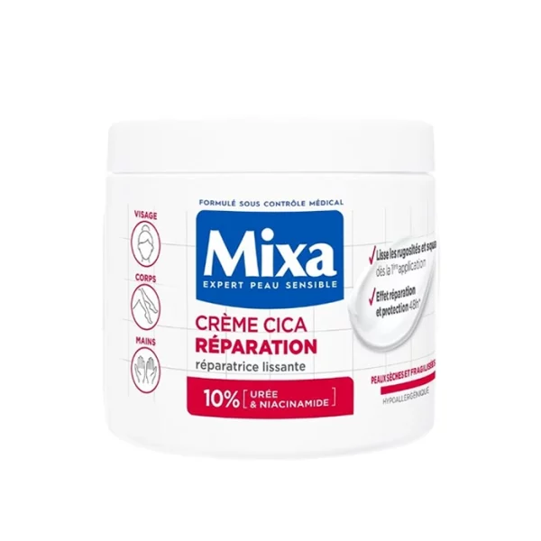 Mixa Crème Cica Réparation Lissante| Peaux Sèches