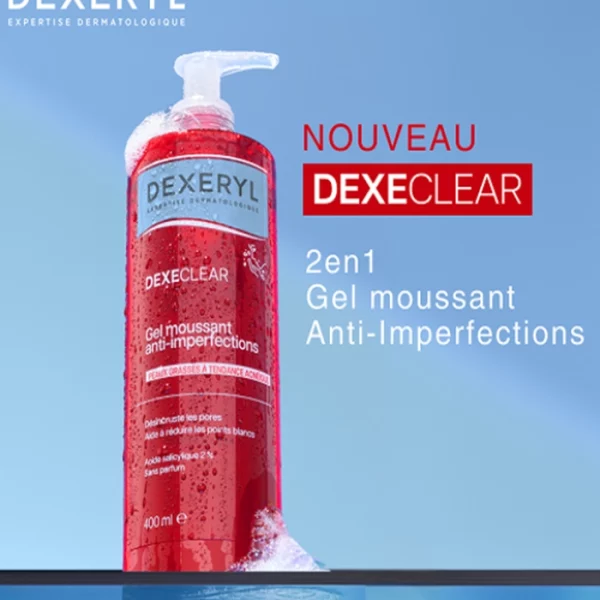 Gel Moussant Anti Imperfections 2en1 Dexeryl Dexeclear